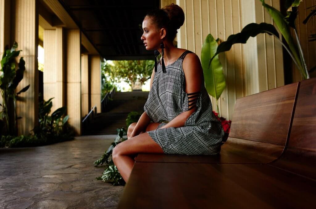 Female model at the Mauna Kea Resort