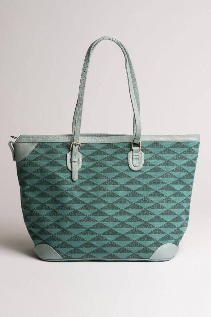 Sage Blue Shopping Tote