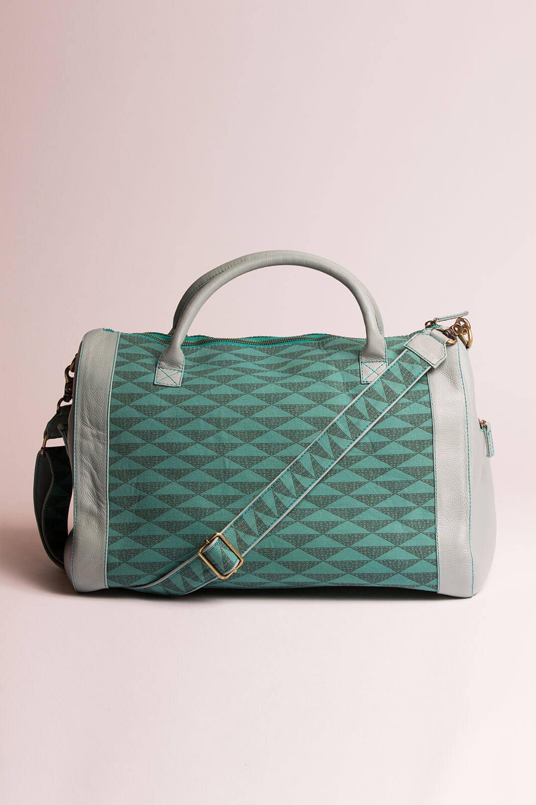 Manaola Duffle Bag in Green and Teal