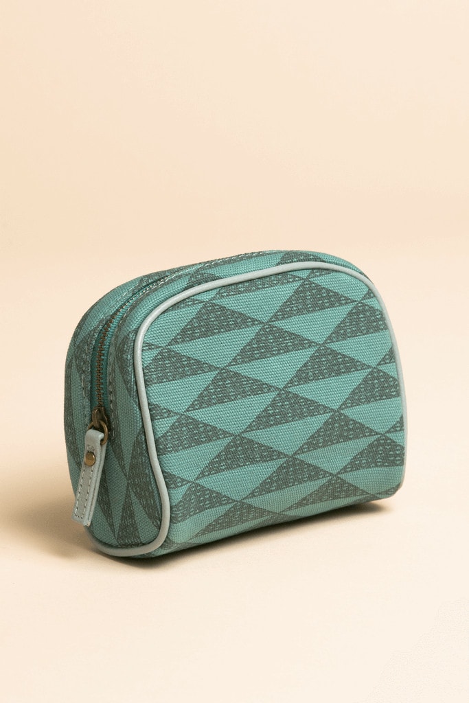 Manaola Clutch in Teal and Green
