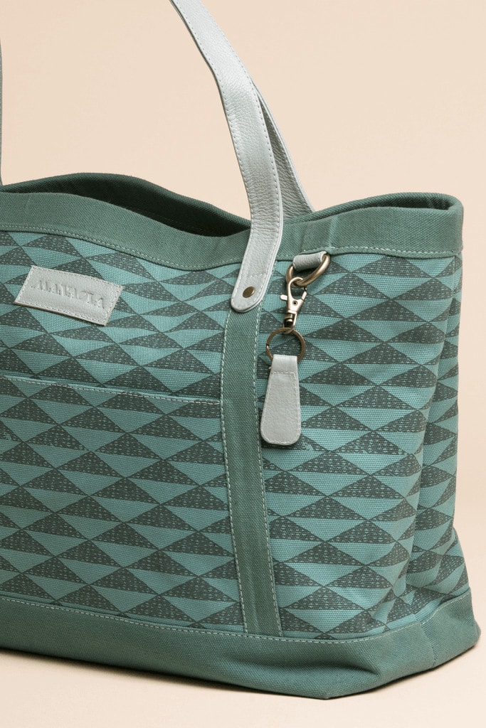 Manaola Duffle Bag in Teal and Green