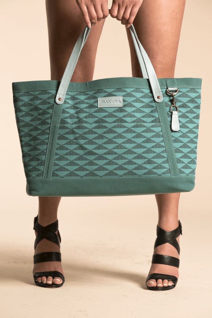 Manaola Duffle Bag in Teal and Green
