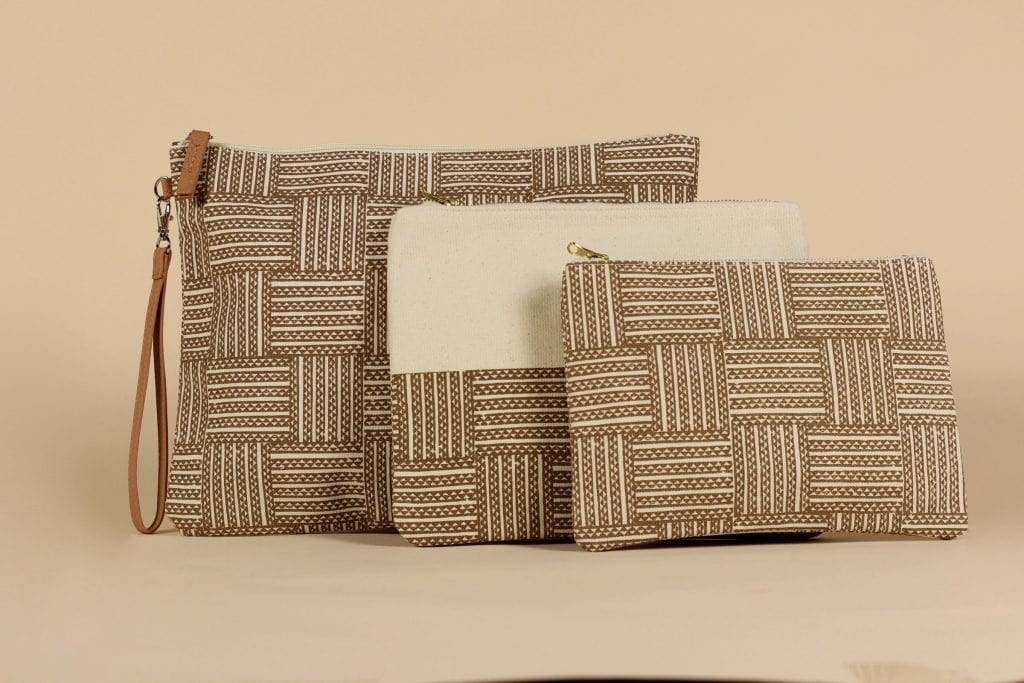 Variety of Pouches in Brown in various sizes