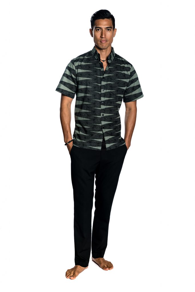 Male model wearing Aloha SS Shirt - Front View