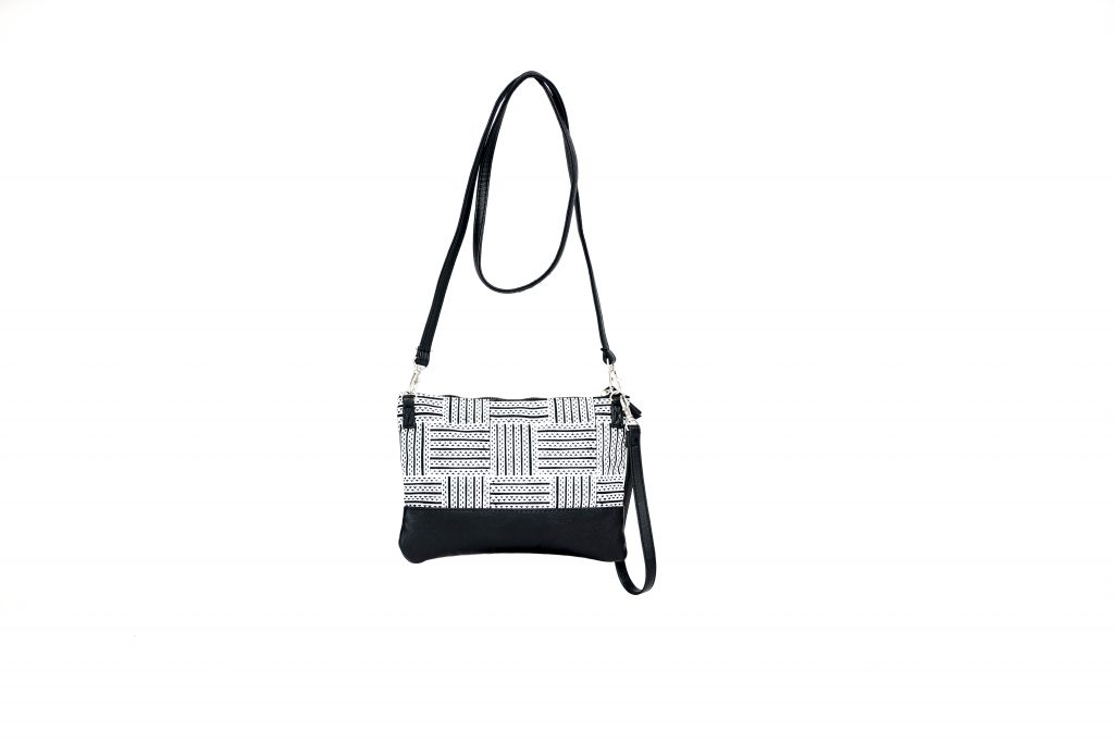 Black and White Crossbody Bag