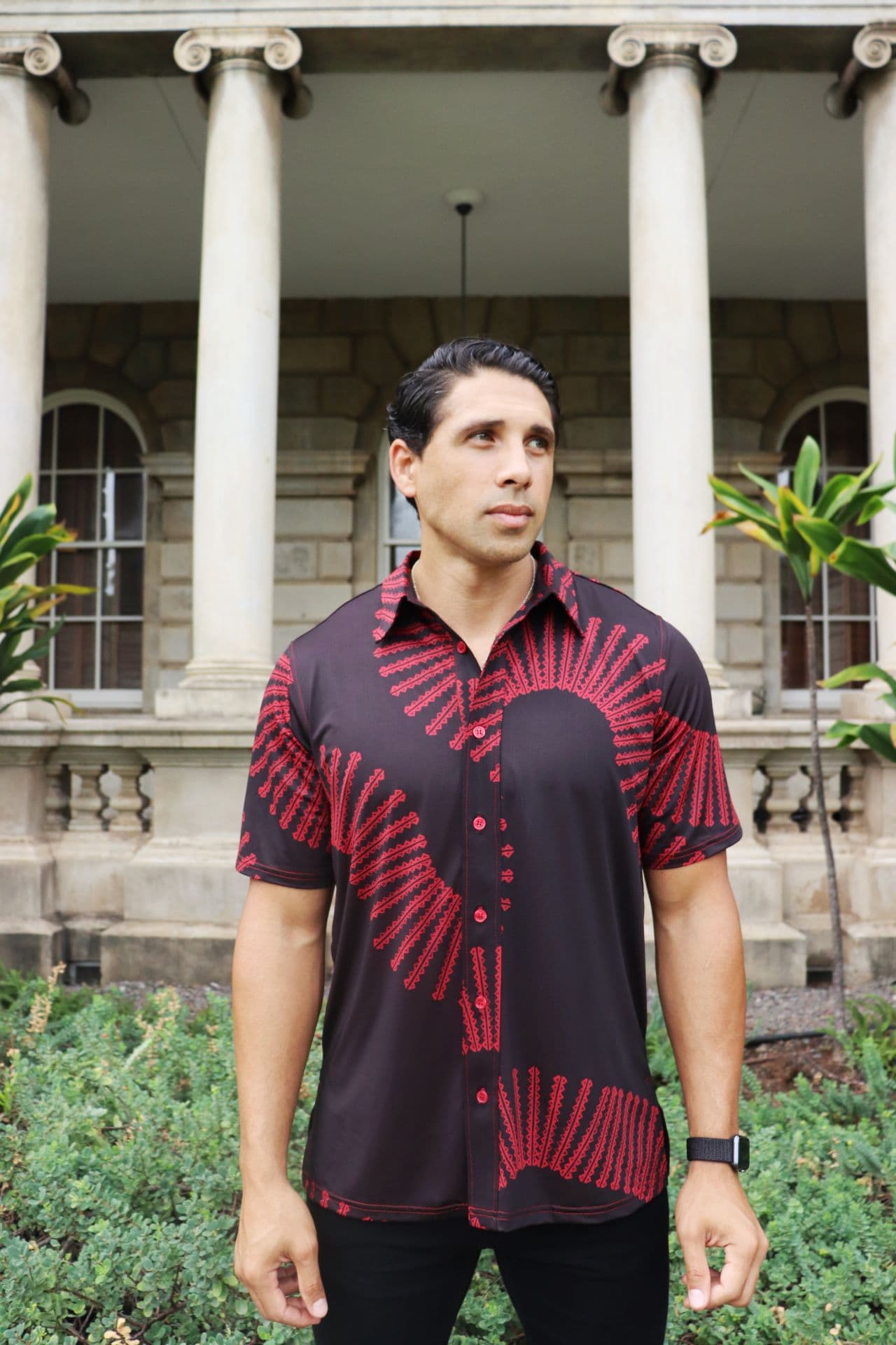 aloha golf shirt