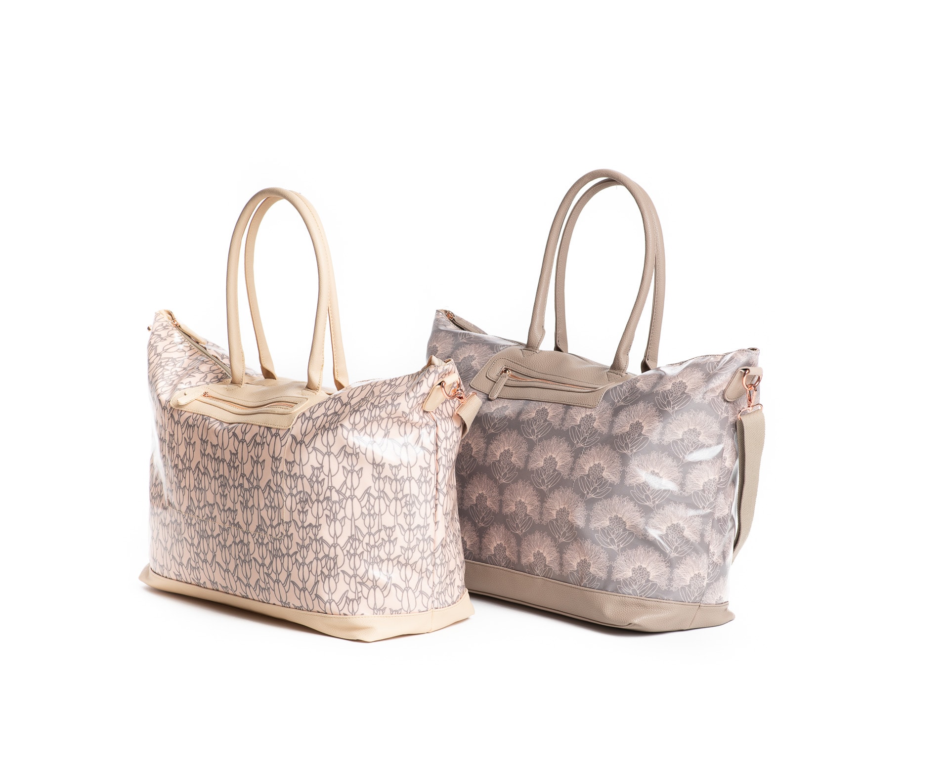 Waonahele Tote Duo in Apricot Sherbert and Gingersnap