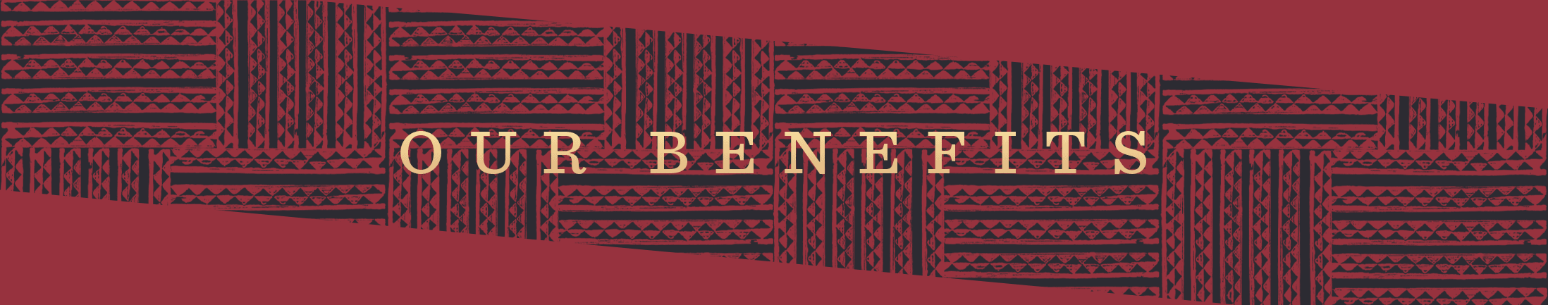 Red Our Benefits Banner