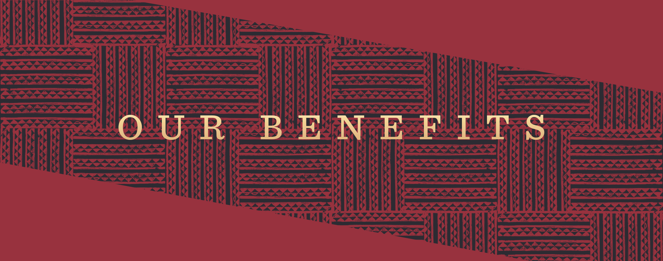 Red Our Benefits Banner