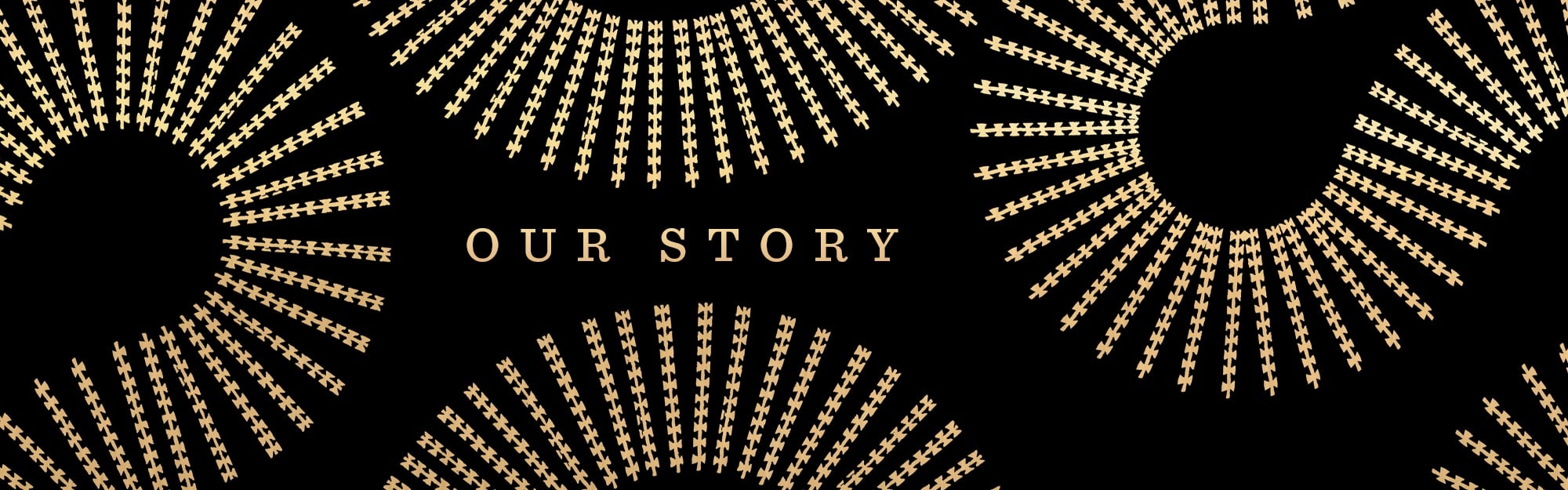 Our Story Banner on Black Background