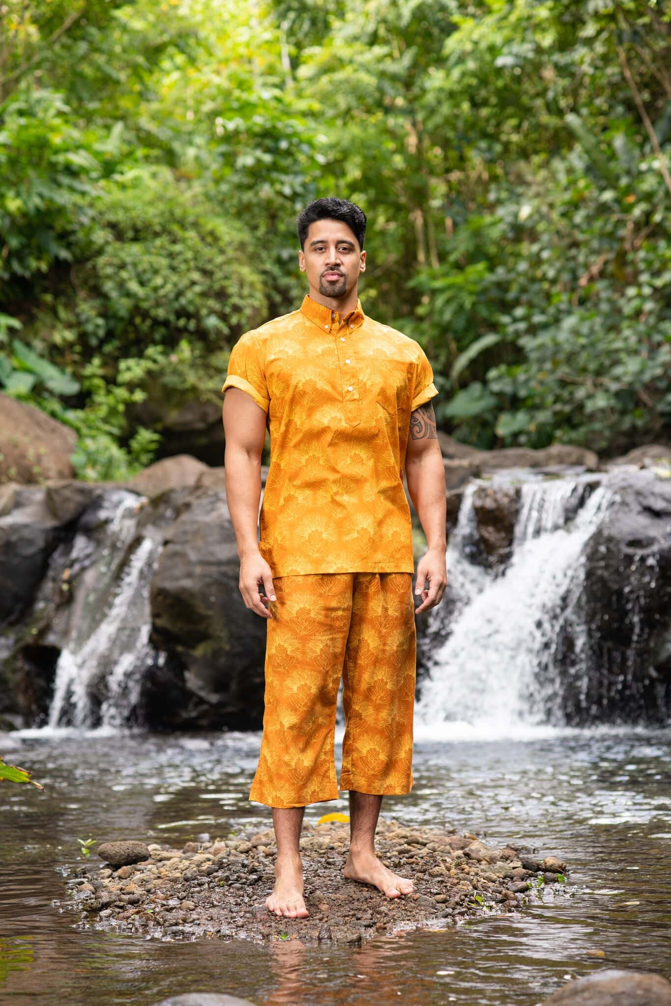 Male model wearing Aloha Pullover