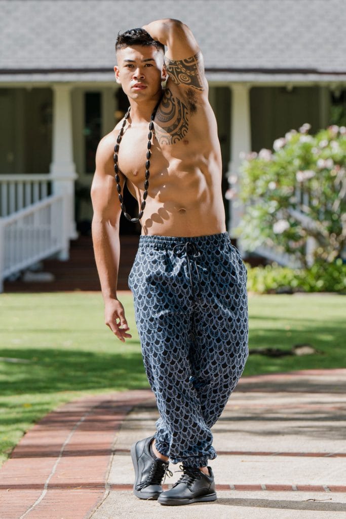 Male model wearing Ikaika Joggers - Front View