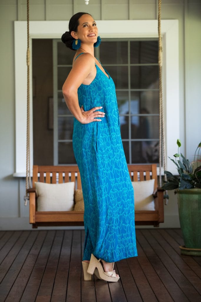 Model wearing Lanihau Jumpsuit - Side View
