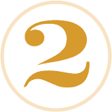 Gold "2" Logo on Transparent Background