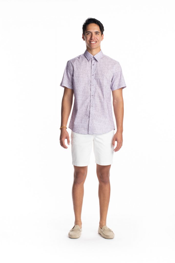 Male model wearing Aloha Short Sleeve - Front View