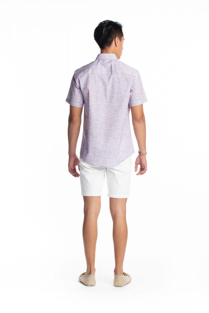 Male model wearing Aloha Short Sleeve - Back View