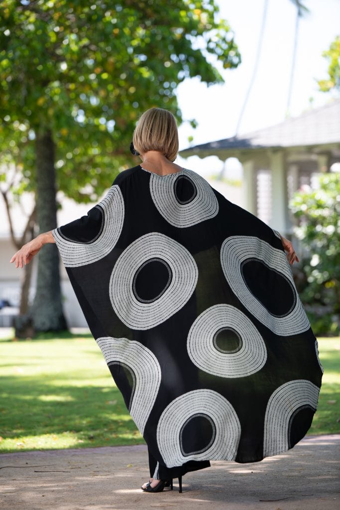 Model wearing Manu O'O Dress - Back View