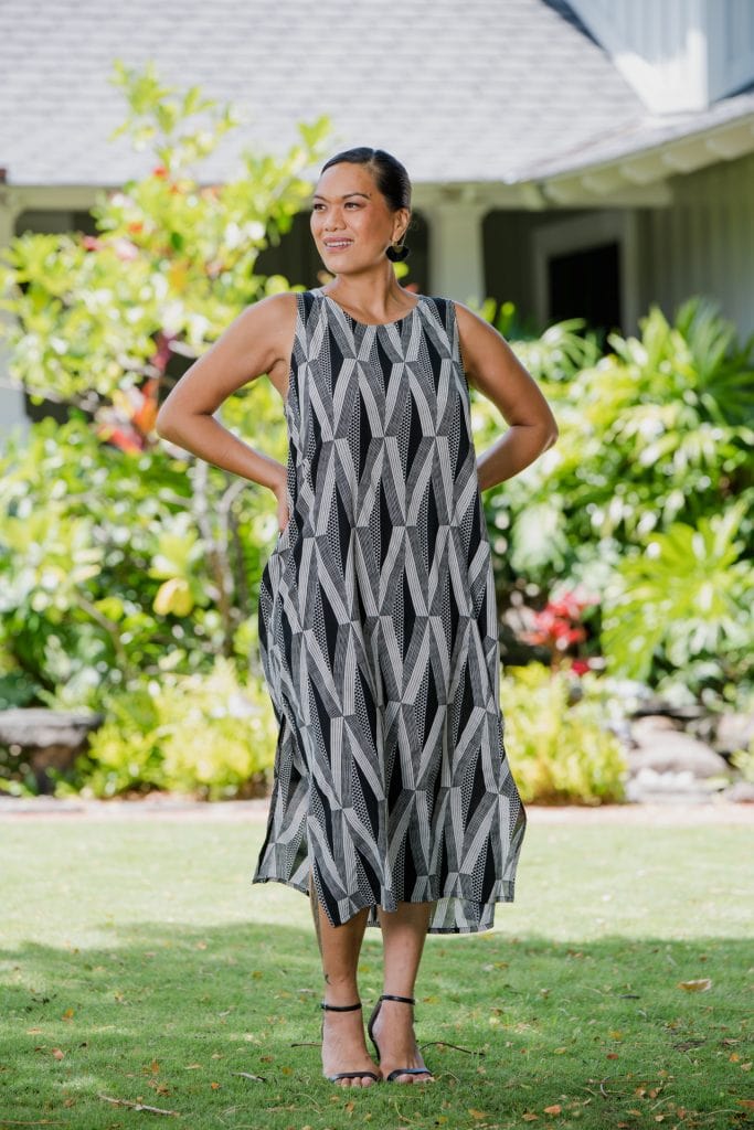 Model wearing Wailea Dress - Front View