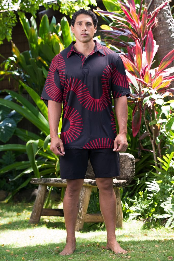 Male model wearing Golf Aloha Pullover - Front View