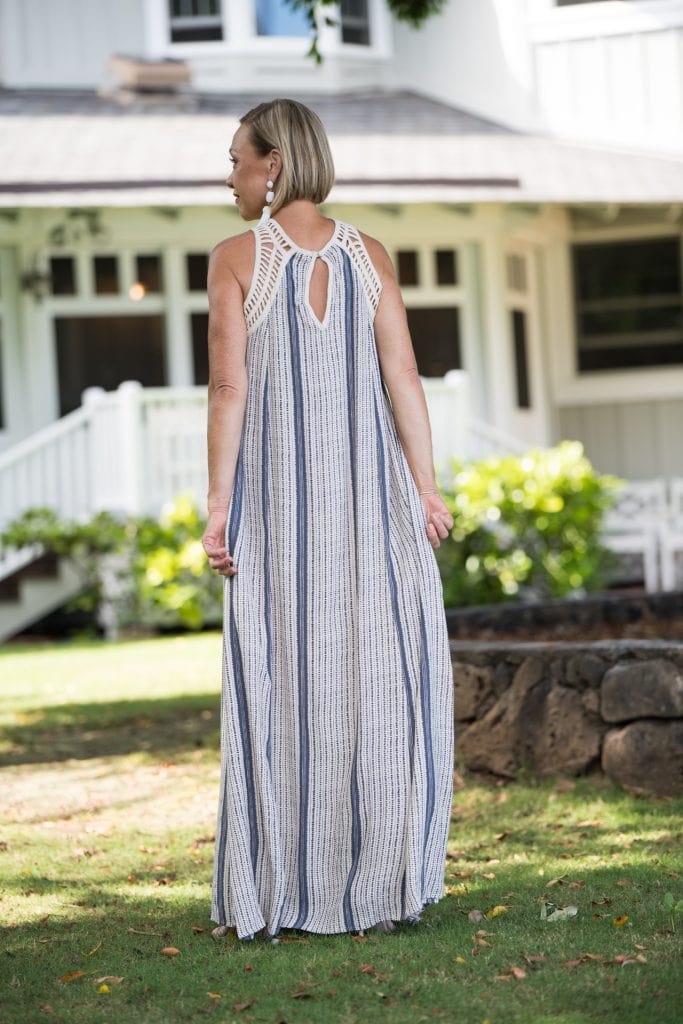 Model wearing Iwa Ia Dress - Back View