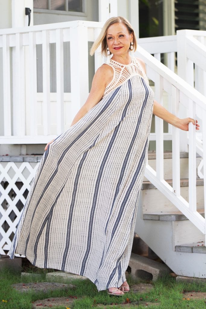 Model wearing Iwa Ia Dress - Front View