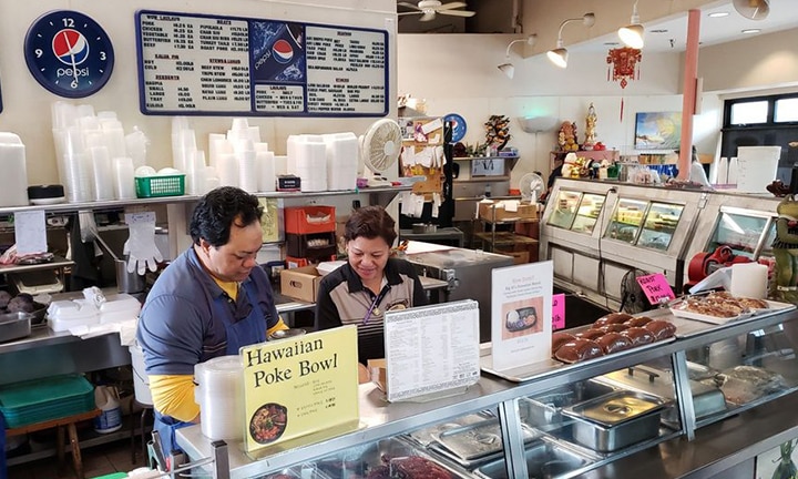 Inside of Young's Restaurant