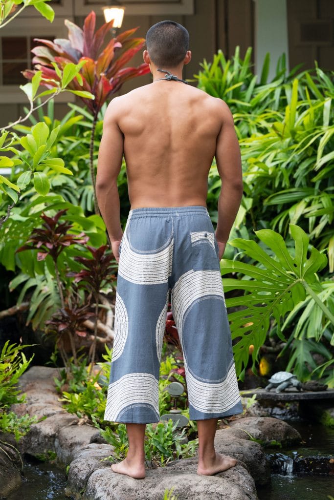 Male model wearing Kyoto Shorts - Back View