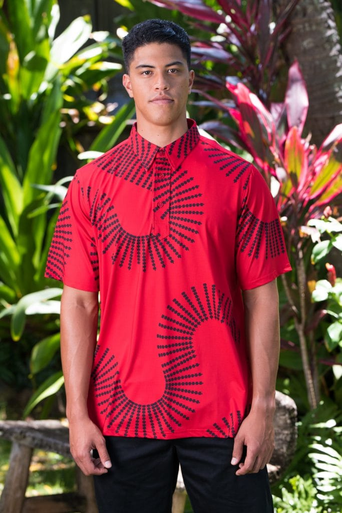 Male Model wearing Golf Aloha Pullover - Front View