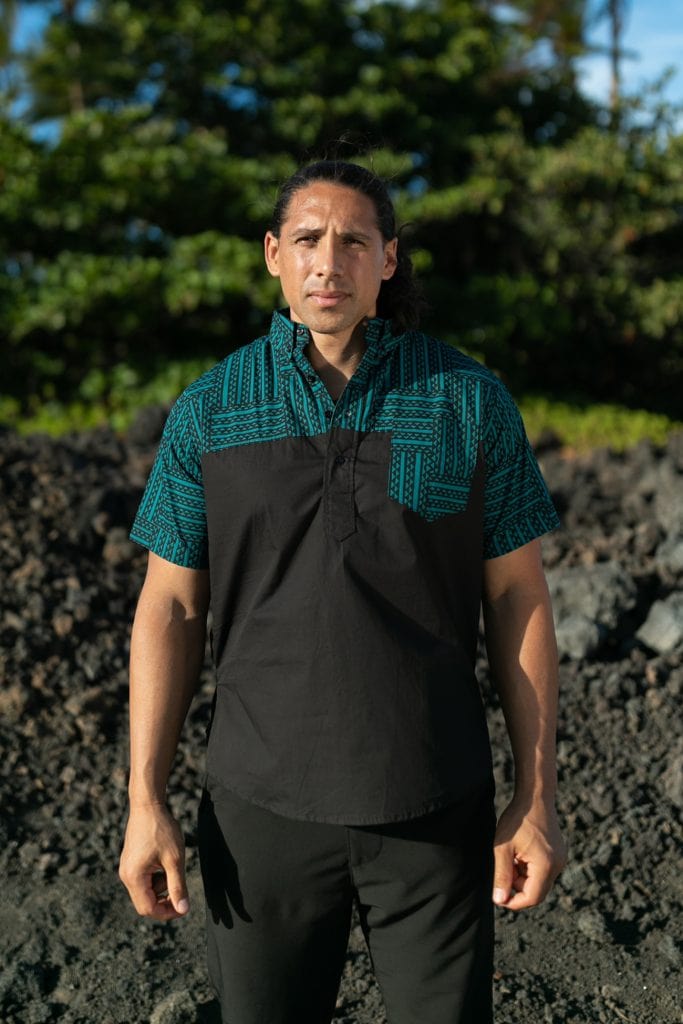 Male model wearing Ulana Hapalua Shirt - Front View