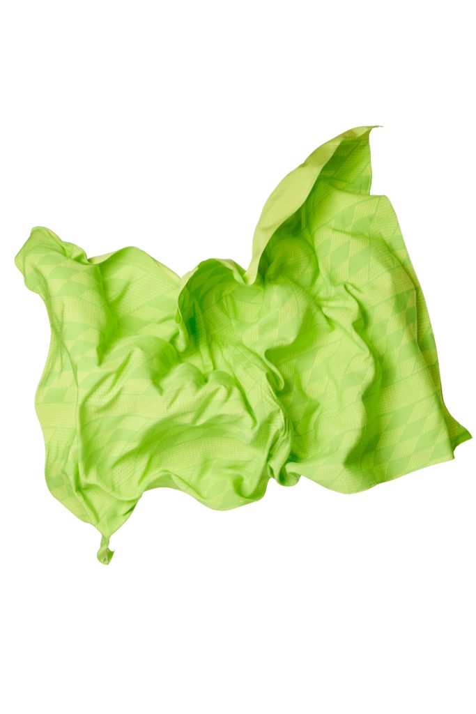 Pareo in Kamehameha print and wild lime color