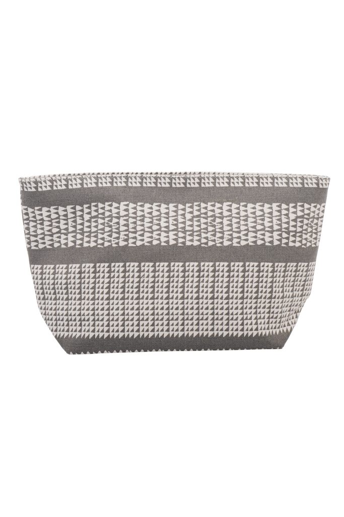 Hapuna Clutch in a Nihoku Print and Stone Color - Back View