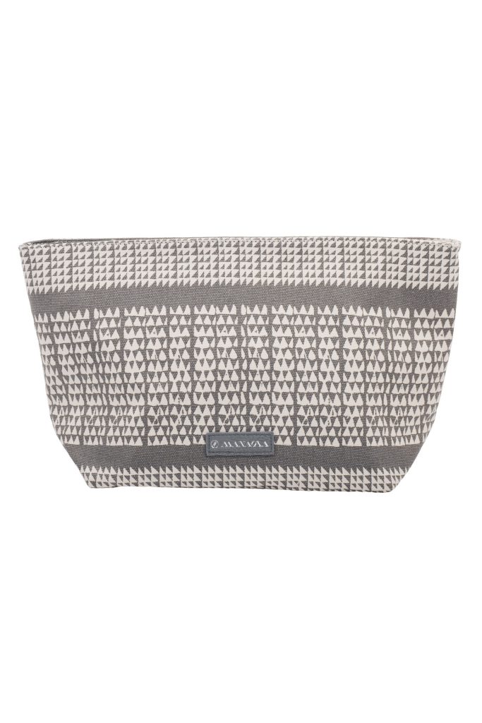 Hapuna Clutch in a Nihoku Print and Stone Color - Front View