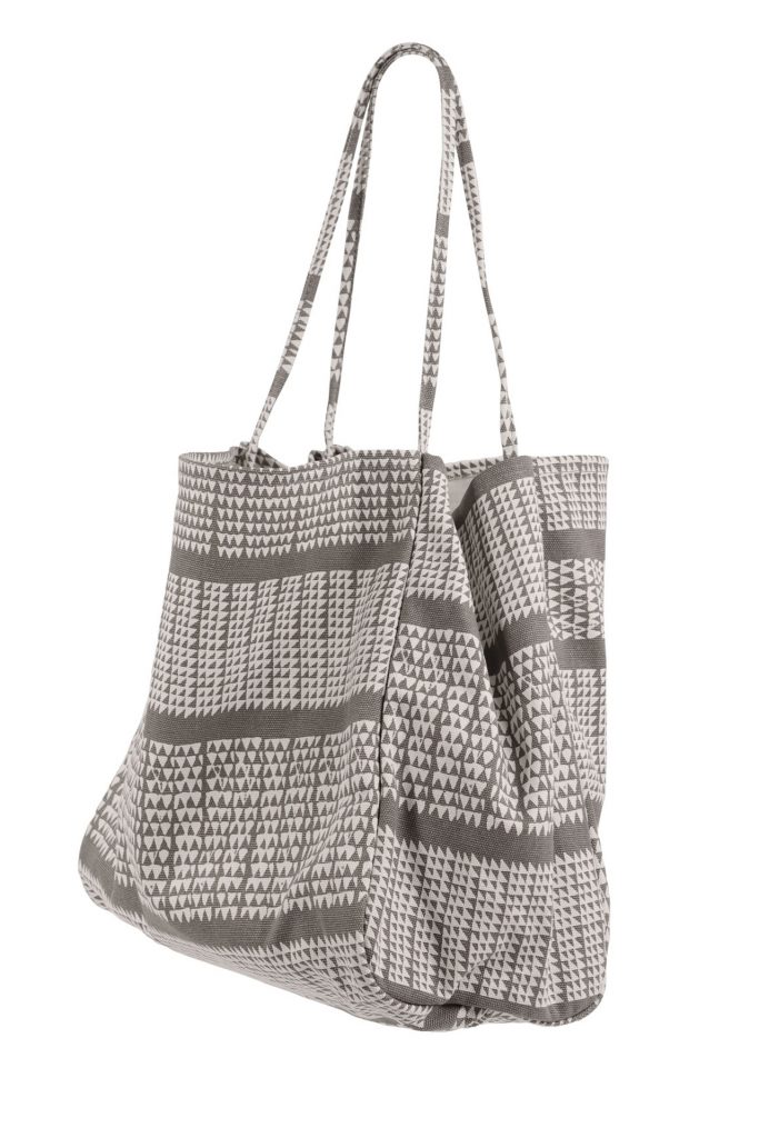Holo Holo Tote in a Nihoku Print and Stone Color - Side View