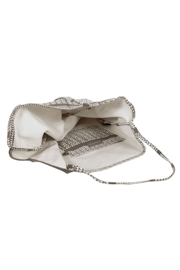Holo Holo Tote in a Nihoku Print and Stone Color - Open