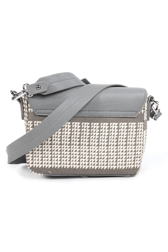 Puaniu Crossbody in a Nihoku Print and Stone Color - Back View