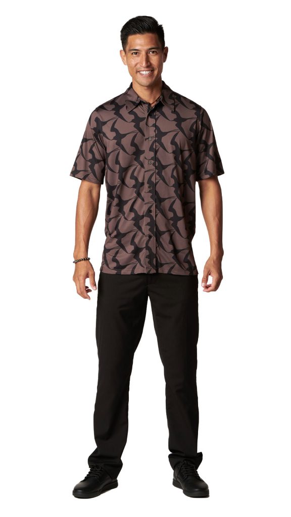 Male model wearing Mahalo Shirt SS - Front View