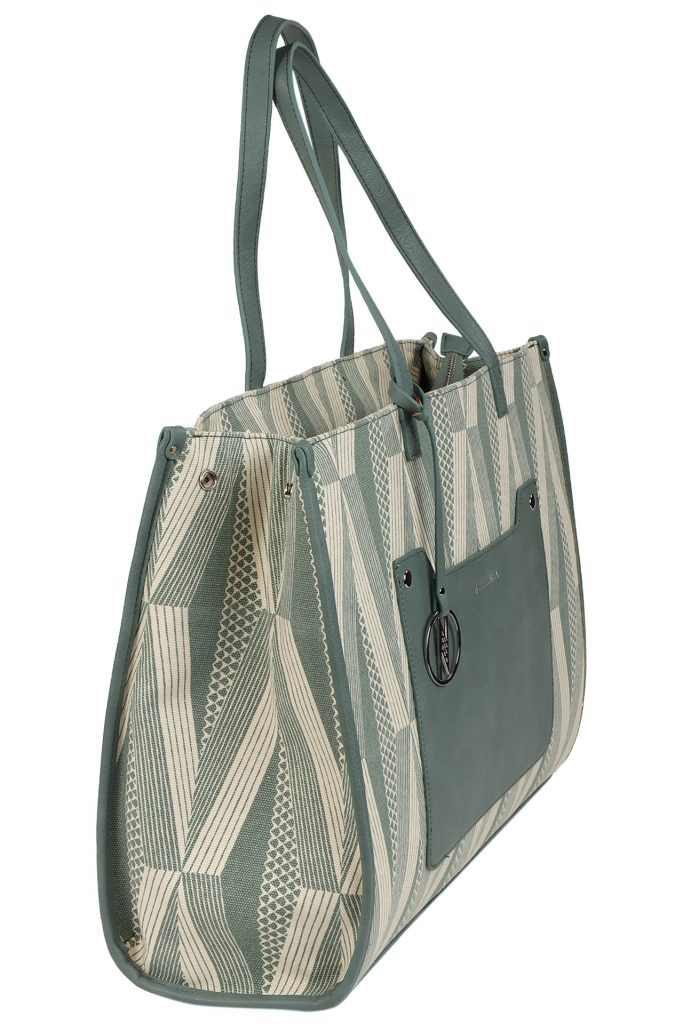 Kaulu Tote in Kanaloa Pattern - Side View